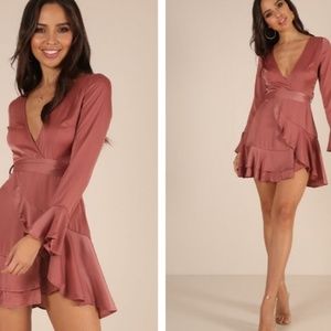 NWT ShowPo Fan Girl Dress in Dusty Rose